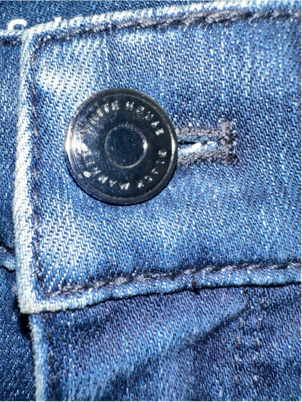 Women's White House Black Market Skinny Jeans Size 6 Blue Black - Picture 3 of 8